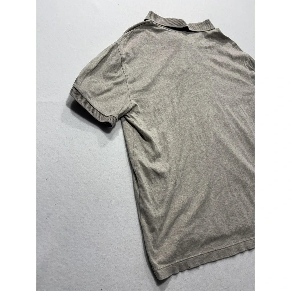 Banana Republic Polo Shirt Mens Small Gray Short Sleeve Jersey Cotton Casual